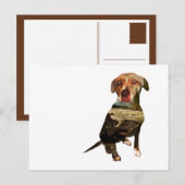 Doppelexpositionshund Postkarte (Vorne/Hinten)