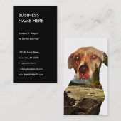 Doppelexpositionshund Visitenkarte (Vorne/Hinten)