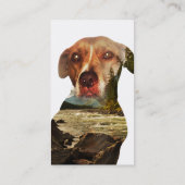 Doppelexpositionshund Visitenkarte (Rückseite)