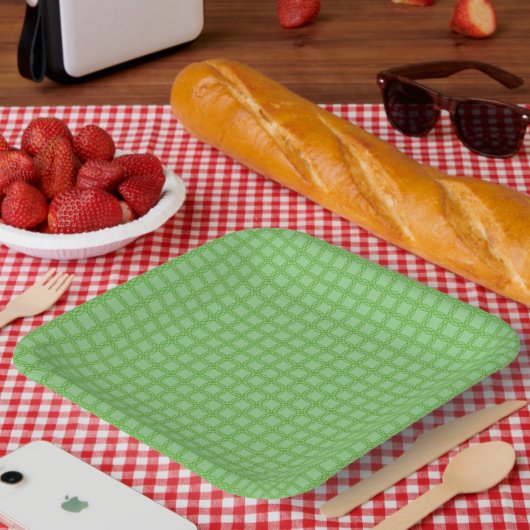 Doppelfederkreis von Kenneth Yoncich Pappteller (Picknick)