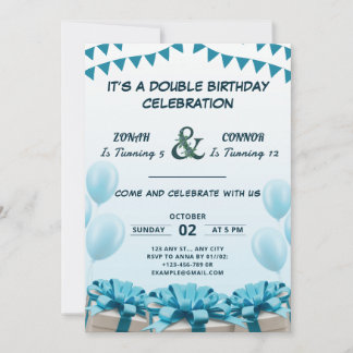 Doppelfeier Geburtstag Einladung