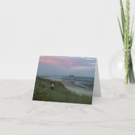 Doppelfelsen mit Frau Notecard Karte