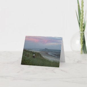 Doppelfelsen mit Frau Notecard Karte