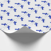 Doppelfinnische Flagge Geschenkpapier (Ecke)