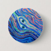 Doppelflammen, Acrylmalerei Button (Vorderseite)