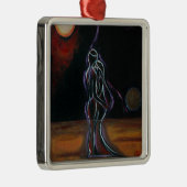 Doppelflammen-Verzierung: Metall Ornament Aus Metall (Rechts)