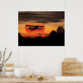 Doppelflugzeug Poster (Küche)