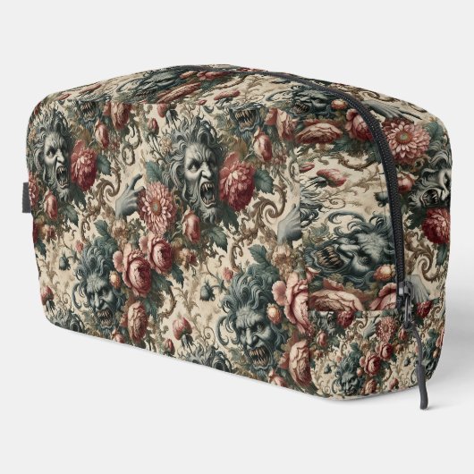 Doppelganger Malevolence - Gothic Floral Waschbeutel (Rechte Ecke)