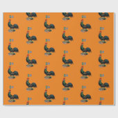 Doppelgängerbanter Big Cockerel Geschenkpapier (Flach)