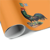 Doppelgängerbanter Big Cockerel Geschenkpapier (Rolleneckpunkt)