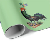 Doppelgängerbanter Big Cockerel Wrapping Papa Geschenkpapier (Rolleneckpunkt)