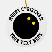 Doppelgelbe PunktSquashkugel Weihnachtsschmuck (Vorne)