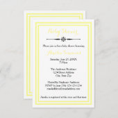 Doppelgelbe Trimm - 3x5 Kinderdusche Einladung (Vorne/Hinten)