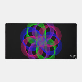 Doppelgeometrischer Schleifenmesh-Maus-Pad-Mat Schreibtischunterlage