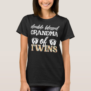 Doppelgesegnetes Oma von Zwillingen, zwei Oma T-Shirt