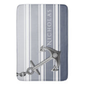 Doppelgestreifter Anker Badematte (Vorderseite Vertikal)