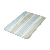 Doppelgestreiftes Meer & Blau Badematte (Schrägansicht)