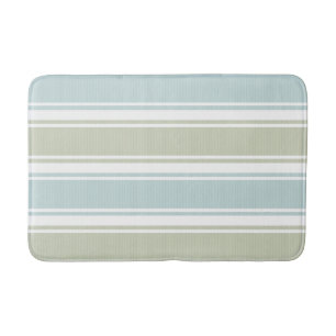 Doppelgestreiftes Meer & Blau Badematte