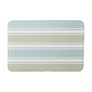 Doppelgestreiftes Meer & Blau Badematte