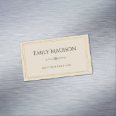 Doppelgoldene Grenzen / Elegantes Element / Variat Magnetische Visitenkarte (Beispiel)