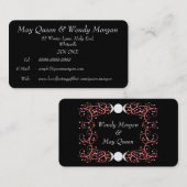 Doppelgöttin lesbische Handfasting Kontakt-Karte Telefonnummerkarte (Vorne/Hinten)