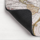 Doppelhalbkugel Polar Karte Mousepad (Ecke)