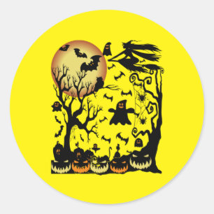 Doppelhalloween Runder Aufkleber