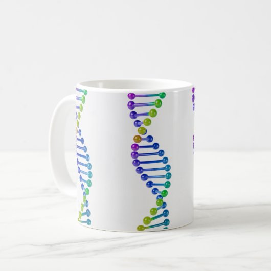 Doppelhelix-DNA Kaffeetasse (Vorderseite Links)