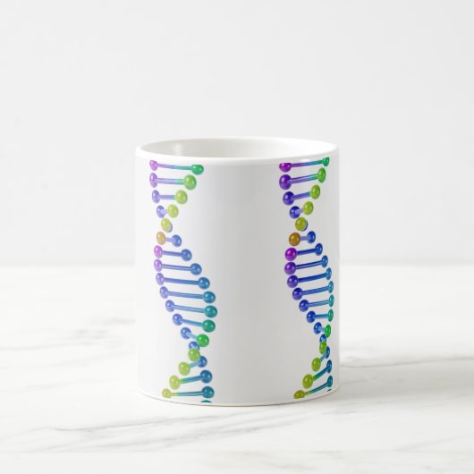 Doppelhelix-DNA Kaffeetasse (Mittel)