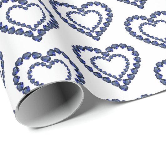 Doppelherz Geschenkpapier (Rolleneckpunkt)