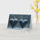 Doppelherz-Gruß-Karte Karte (Gelbe Blume)