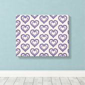 Doppelherz Leinwanddruck (Insitu (Holzboden))