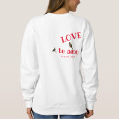 Doppelherz Sweatshirt (Rückseite)