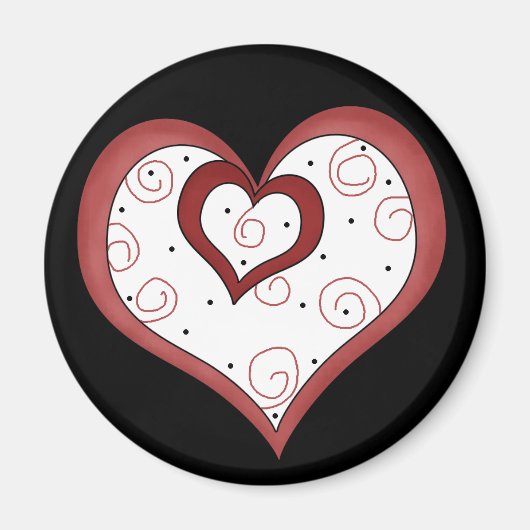 Doppelherzen D1 - Valentinmagazin oder Magnet Lieb (Vorne)