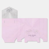 Doppelherzen Danke - Rosa/Silber Geschenkschachtel (Ungefaltet)