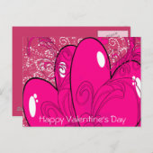 Doppelherzen - feiertagspostkarte (Vorne/Hinten)