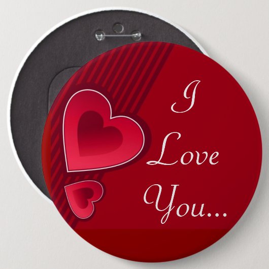 Doppelherzen I Liebe Sie Button (Vorne & Hinten)