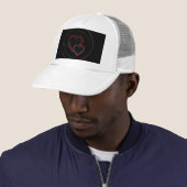 Doppelherzen in Schwarz Truckerkappe (Beispiel)