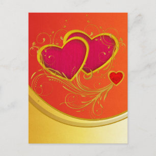 Doppelherzen Postkarte