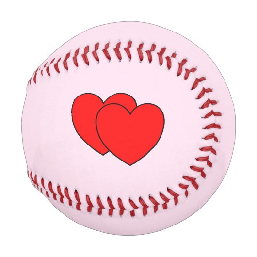Doppelherzen rosa baseball (Vorne Rechts)