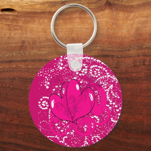 Doppelherzen Schlüsselanhänger (Vorderseite)