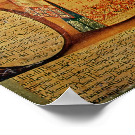 Doppelhochzeit zwischen zwei Inka-Frauen Poster (Ecke)