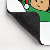 Doppelhülsen-Weihnachtsgraphik Mousepad (Ecke)