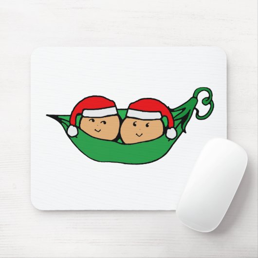 Doppelhülsen-Weihnachtsgraphik Mousepad (Mit Mouse)