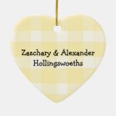 Doppeljungen-Blau-erstes Weihnachten Keramikornament (Hinten)