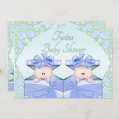 Doppeljungen in der einladung (Vorne/Hinten)