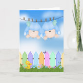 Doppeljungen-Mitteilung Ankündigung (Vorderseite)