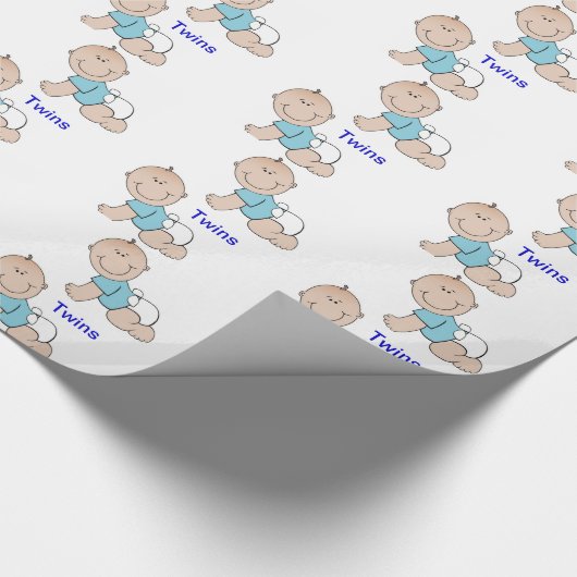 Doppeljungen-Packpapier Geschenkpapier (Ecke)