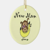 Doppeljungen-und Mädchen-Mutteren-Geschenke Keramikornament (Rechts)