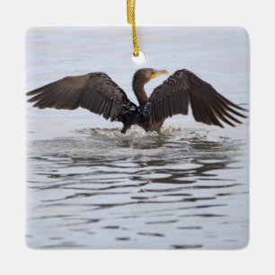 Doppelkamm-Kormoran-Schmuck Keramikornament